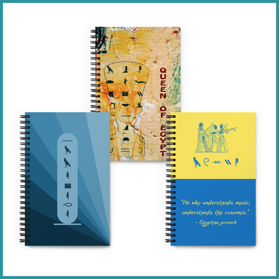 Simple Sophisticated Notebooks with Ancient Egyptian and Pharaonic Designs