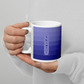 Custom Name Gradient Striped Coffee Mug 11 OZ-by SS-PURPLE