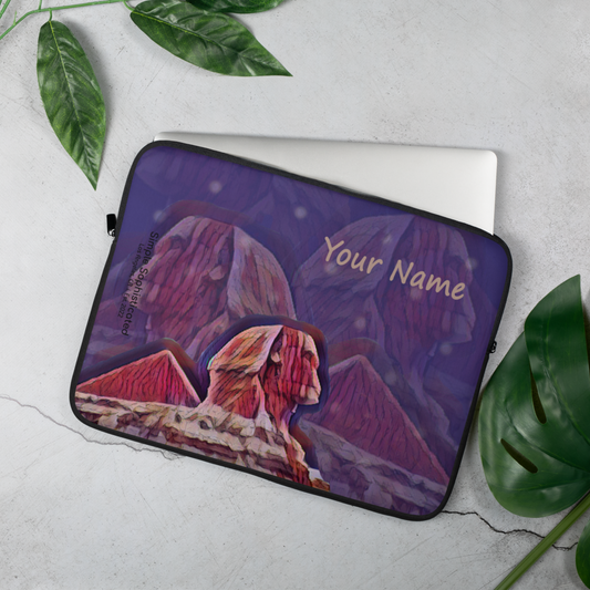 Custom Name Sphinx in the starts laptop sleeve 15 inch by SS