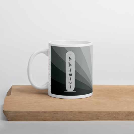 Custom Name Ray of Light Mug-by SS-11 OZ-grey