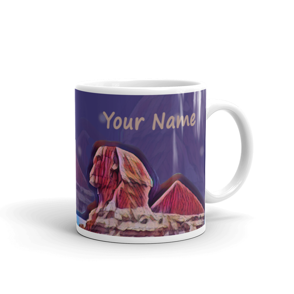 Custom Name Sphinx in the starts mug 11 oz by SS